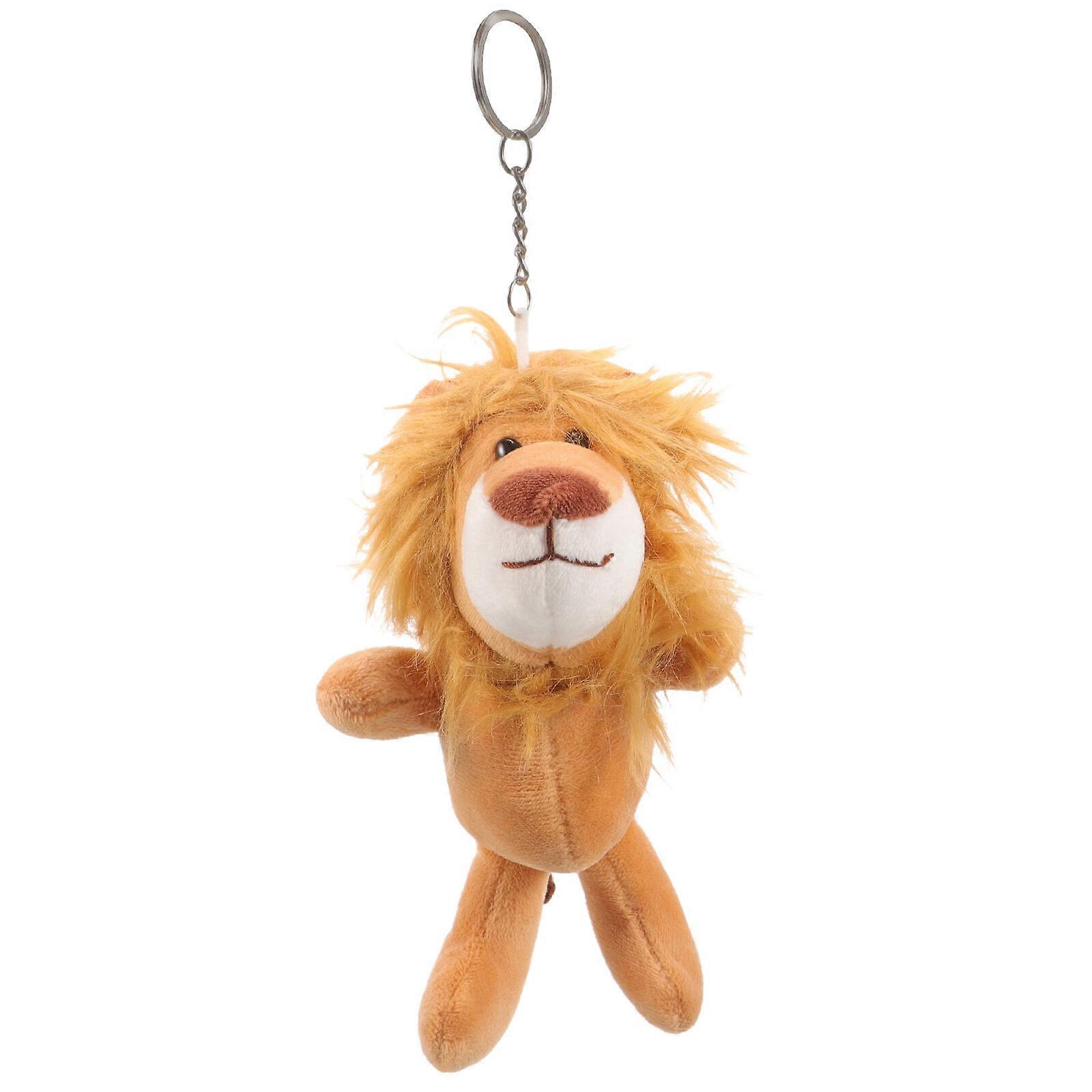 Lion Keychain Plush Doll Pendant Bag Charm Plush Keychain Pendant Backpack Decor