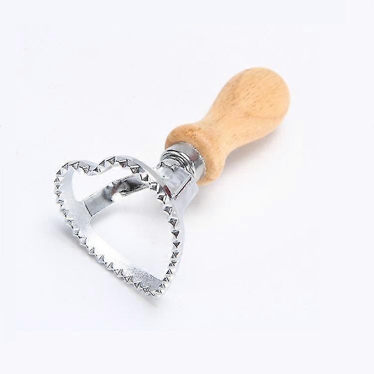 3pcs Ravioli Stamp Set, Ravioli Cutters With Wooden Handle And Fluted Edge Pastry Cutter Dumpling Maker For Making Ravioli, Empanadillas Or Cookies