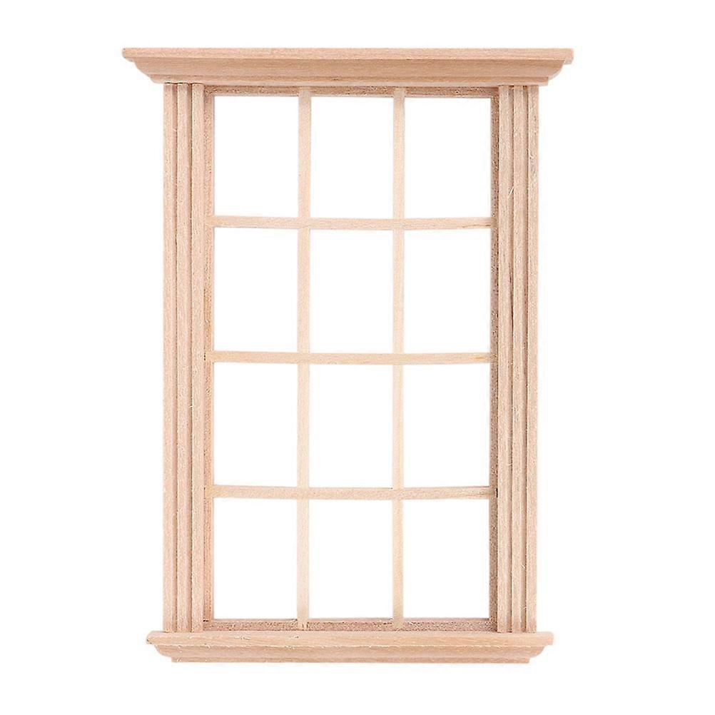 3 قطع الأبيض توس الحديثة دمية الملحقات مصغرة دمية نافذة نموذج غير مصبوغ الجنية نافذة البيت