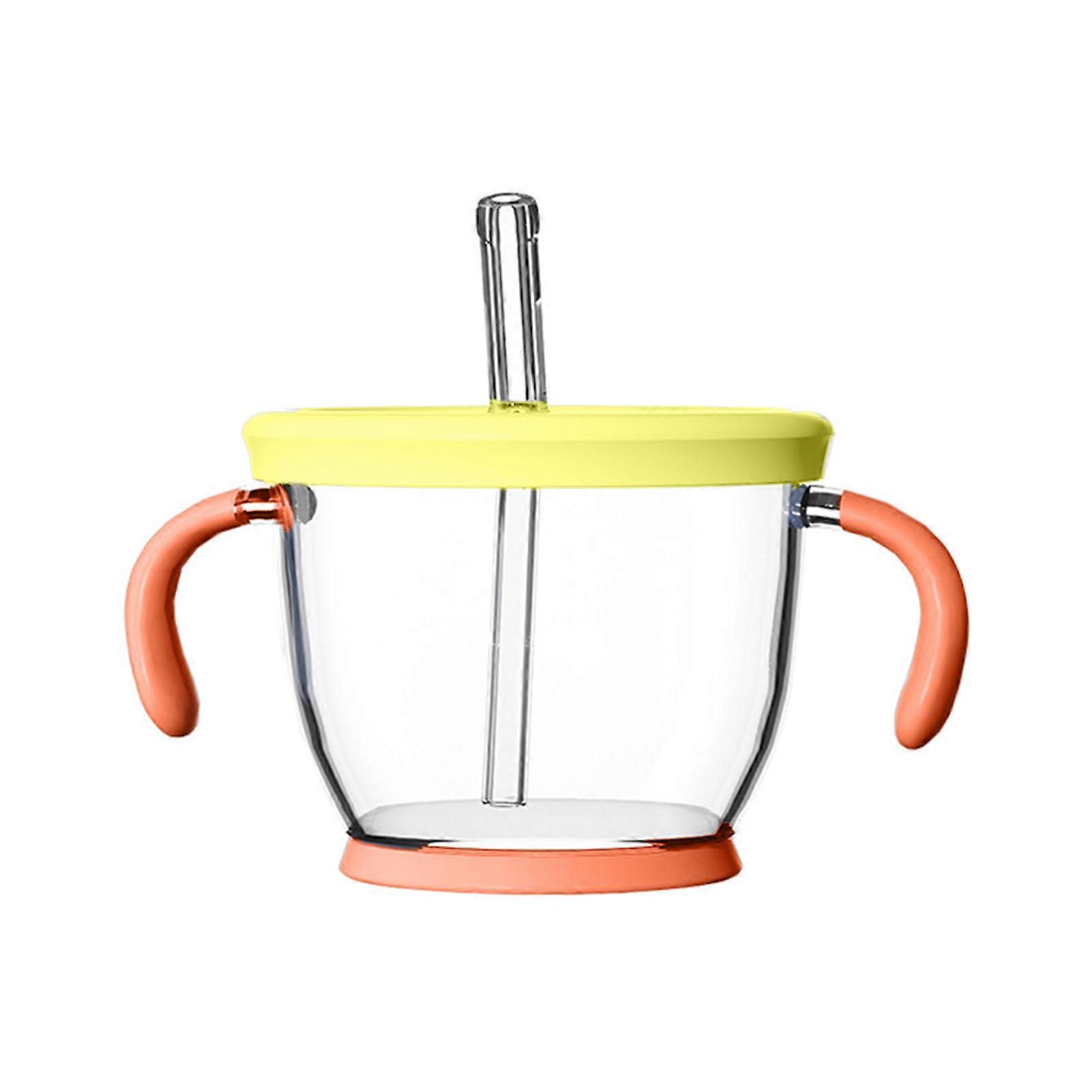 150ml Drinking Cup with Handles Baby And Toddler Sippy Cup Capacity Silicone Straw Easy-to-Grip Handle Mini Cup Reusable Children Tumbler Jikaix