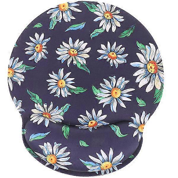Computer Mousepad With Wrist Rest Daisy Mousepad Decorative Laptop Mouse Pad