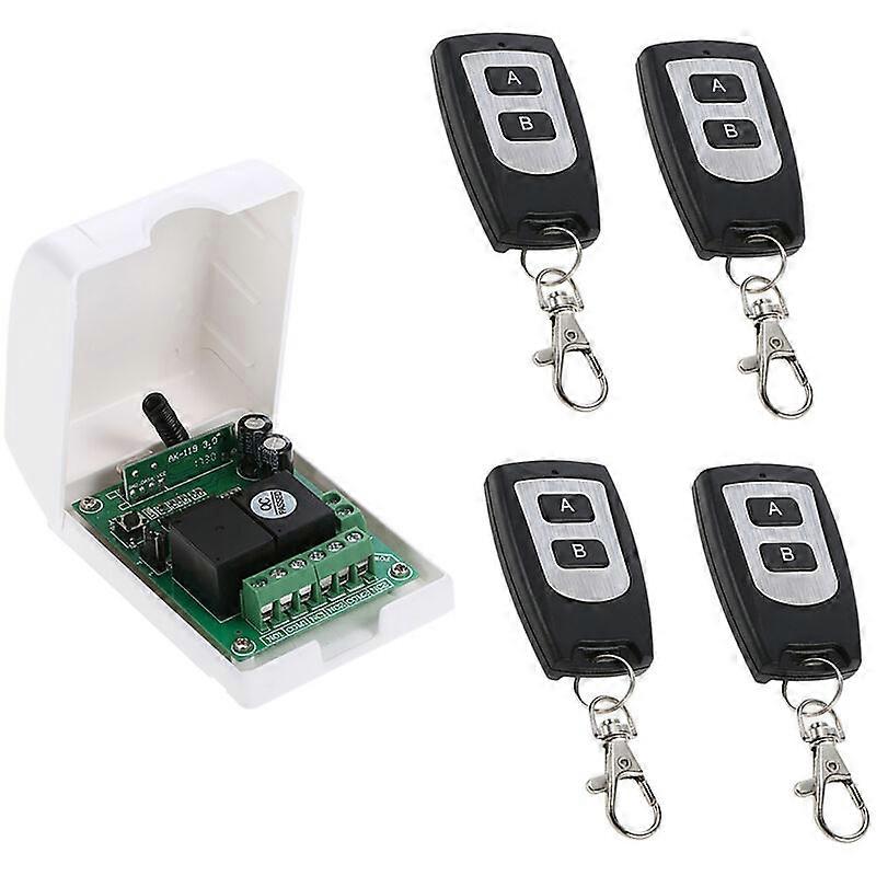 Wireless Remote Control Switch, With 4 Wireless Remote Controls