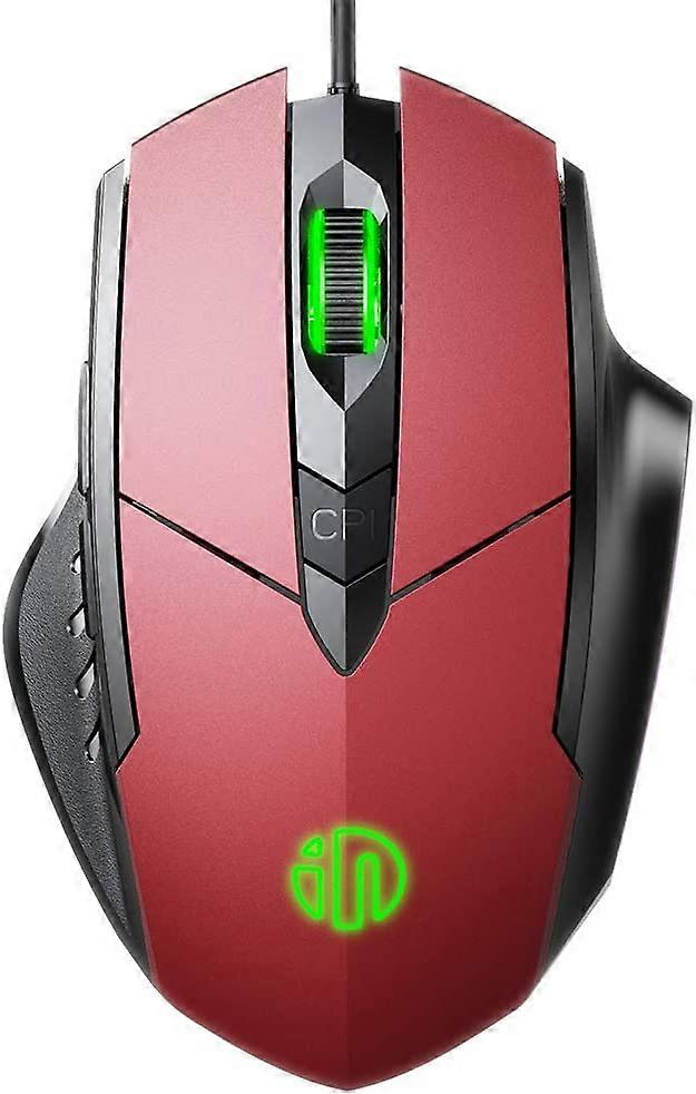 USB Wired Mouse, Silent Click & Optical Tracking, 4800 DPI, 6 Button Wired Mouse for MacBook Office