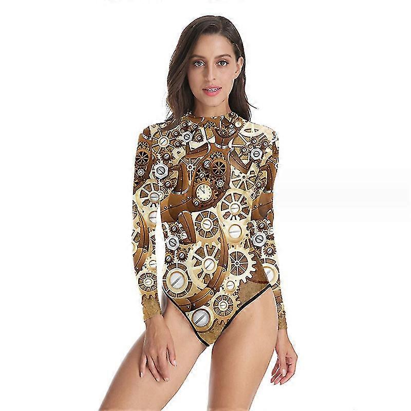 Damen Shiny Metallic Trikot Rollkragenpullover Langarm Metallic Body