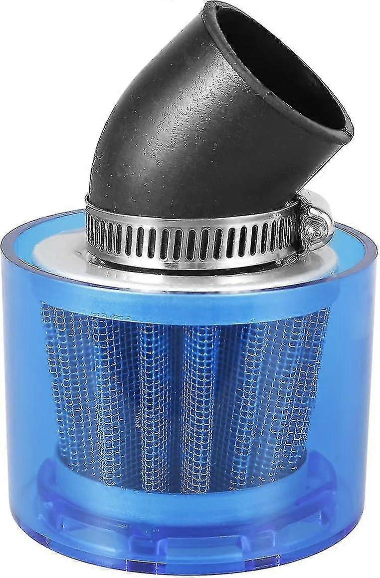 38mm Air Filter Waterproof Bent Angled Air Filter Cleaner Splash Proof Plastic Cover Blue Bent Motorcycle Atv Air Filter Cleaner For Engine Cleaner Qu