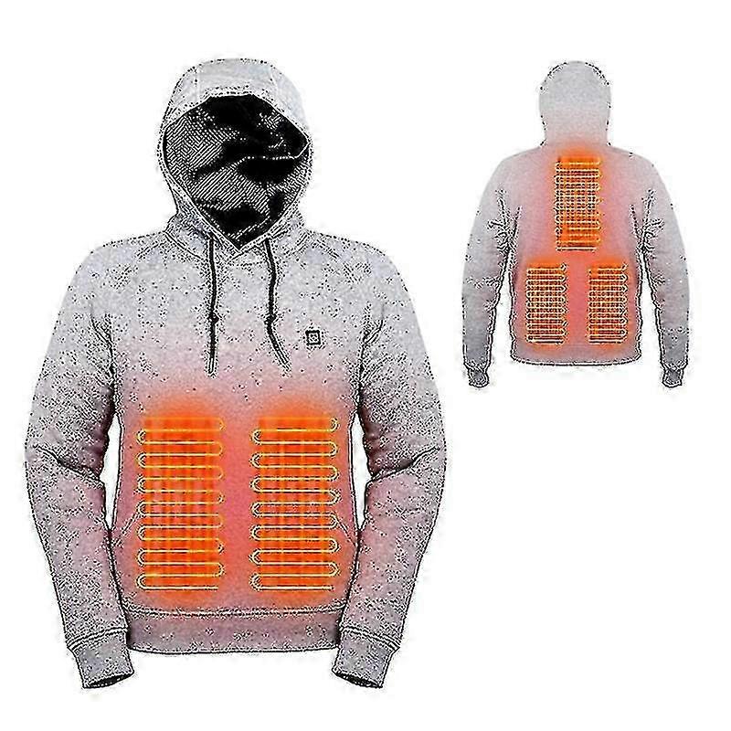 في الهواء الطلق الكهربائية USB التدفئة البلوزات هوديس الرجال الشتاء دافئة ساخنة الملابس شحن سترة الحرارة ملابس رياضية