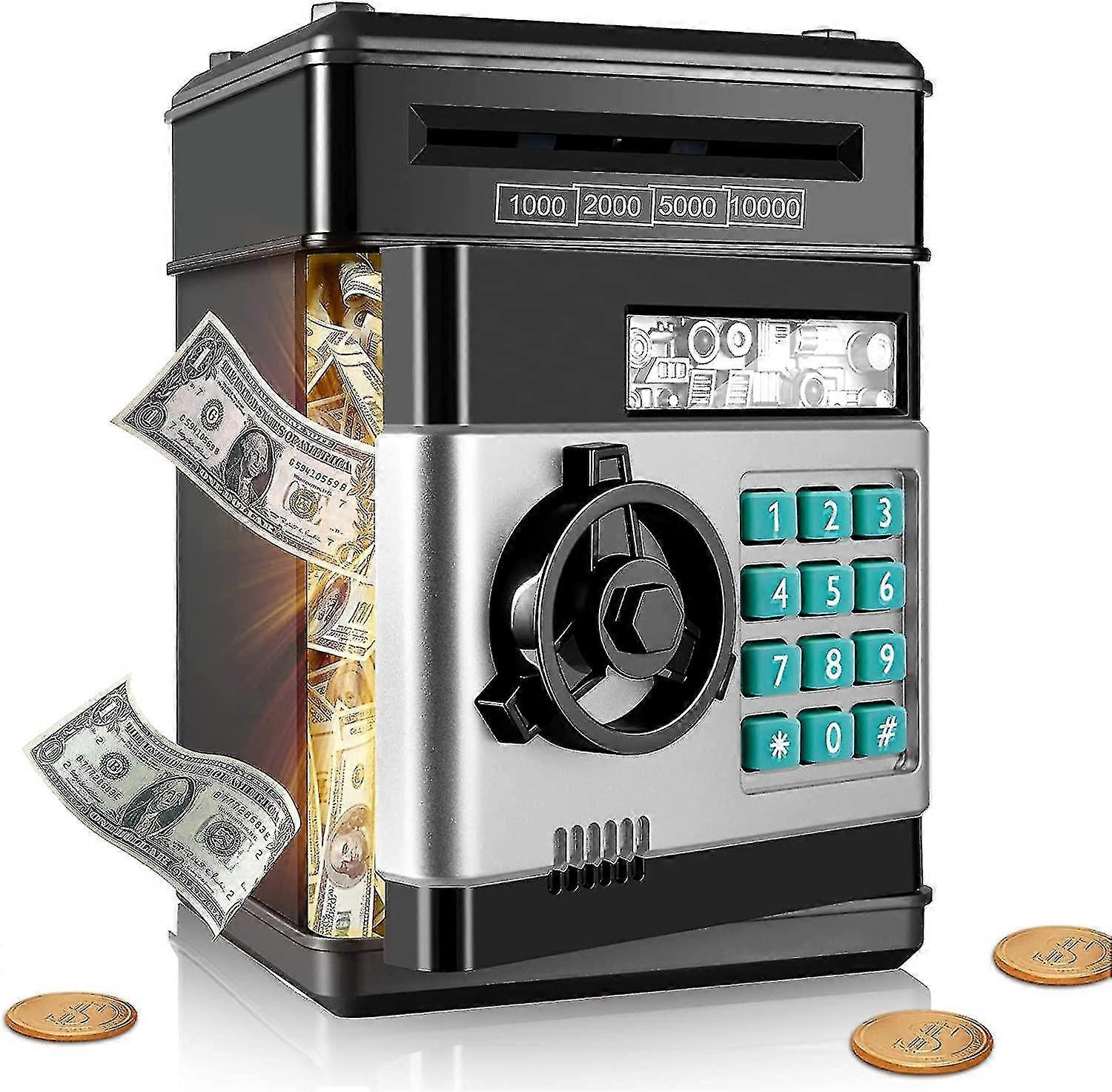 貯金箱, 誕生日のおもちゃの贈り物 4 5 6 7 8 9 10歳の男の子の女の子, 電子リアルマネーコイン