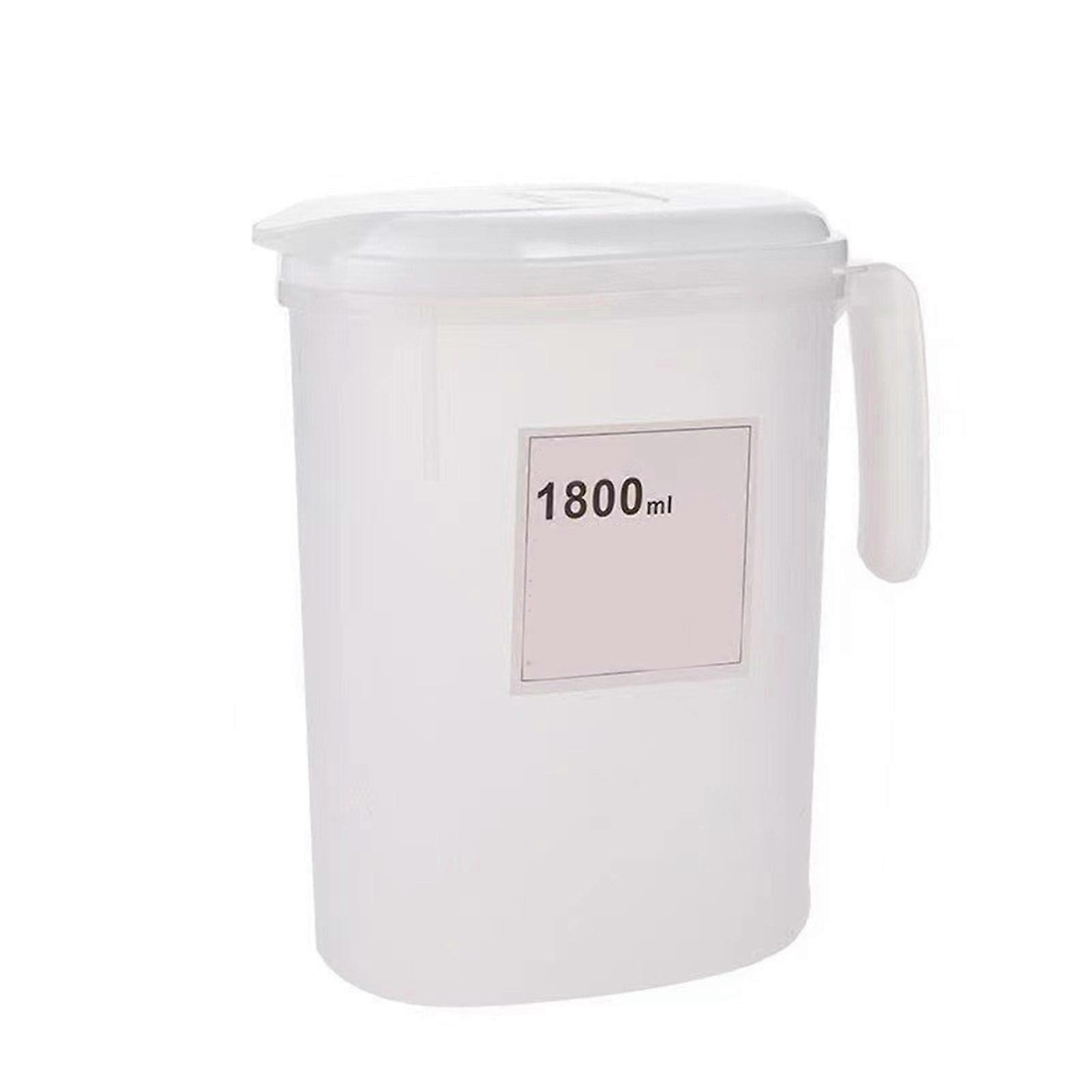 1800/2500ML Cold Water Kettle with Filter Spout Handle Clear Large Capacity Heat Resistant Refrigerator Fruit Juice Jug Pitcher Teapot Water Bottle Ho