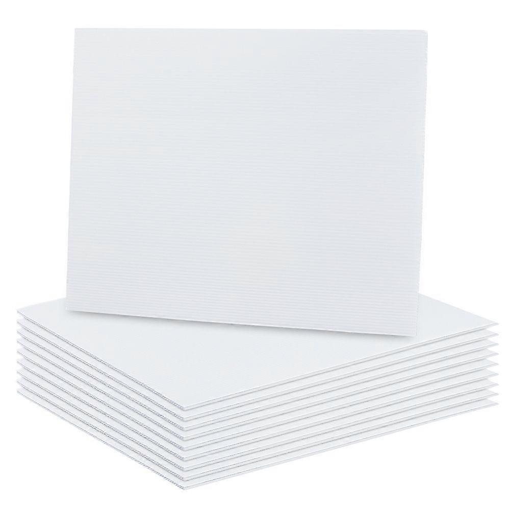 Plastic Corrugated Sheets Pads for DIY Crafts Model Building Rectangle White 400x300x3mm