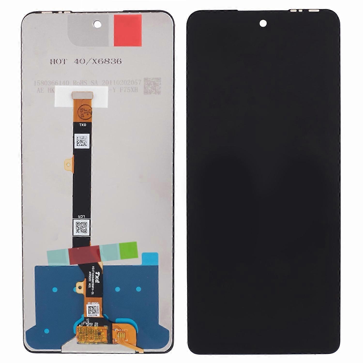 Type A For TECNO Spark 20 Pro KJ6 Grade C LCD Screen and Digitizer Assembly Part (Without Logo)