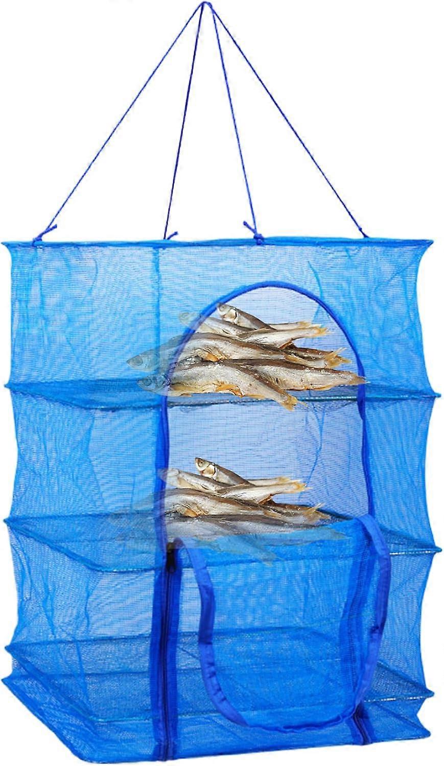 Herb Drying Rack 3 Layers Foldable Mesh Design for Food Drying, Durable Nylon Material, Ideal for Herbs and Vegetables