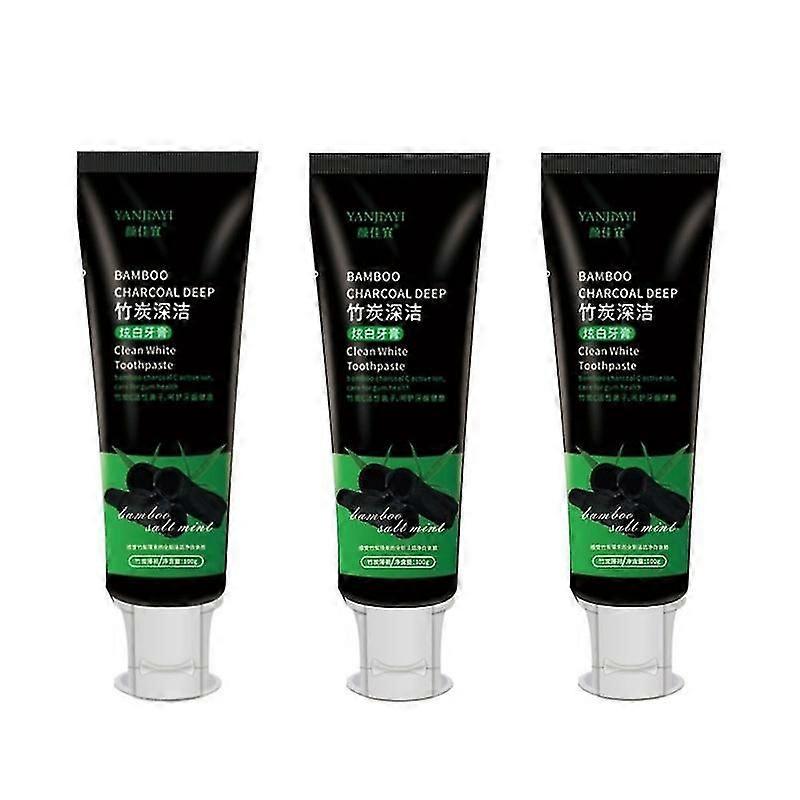 Activated Bamboo Charcoal Toothpaste Teeth Fluoride Free 100g Mint