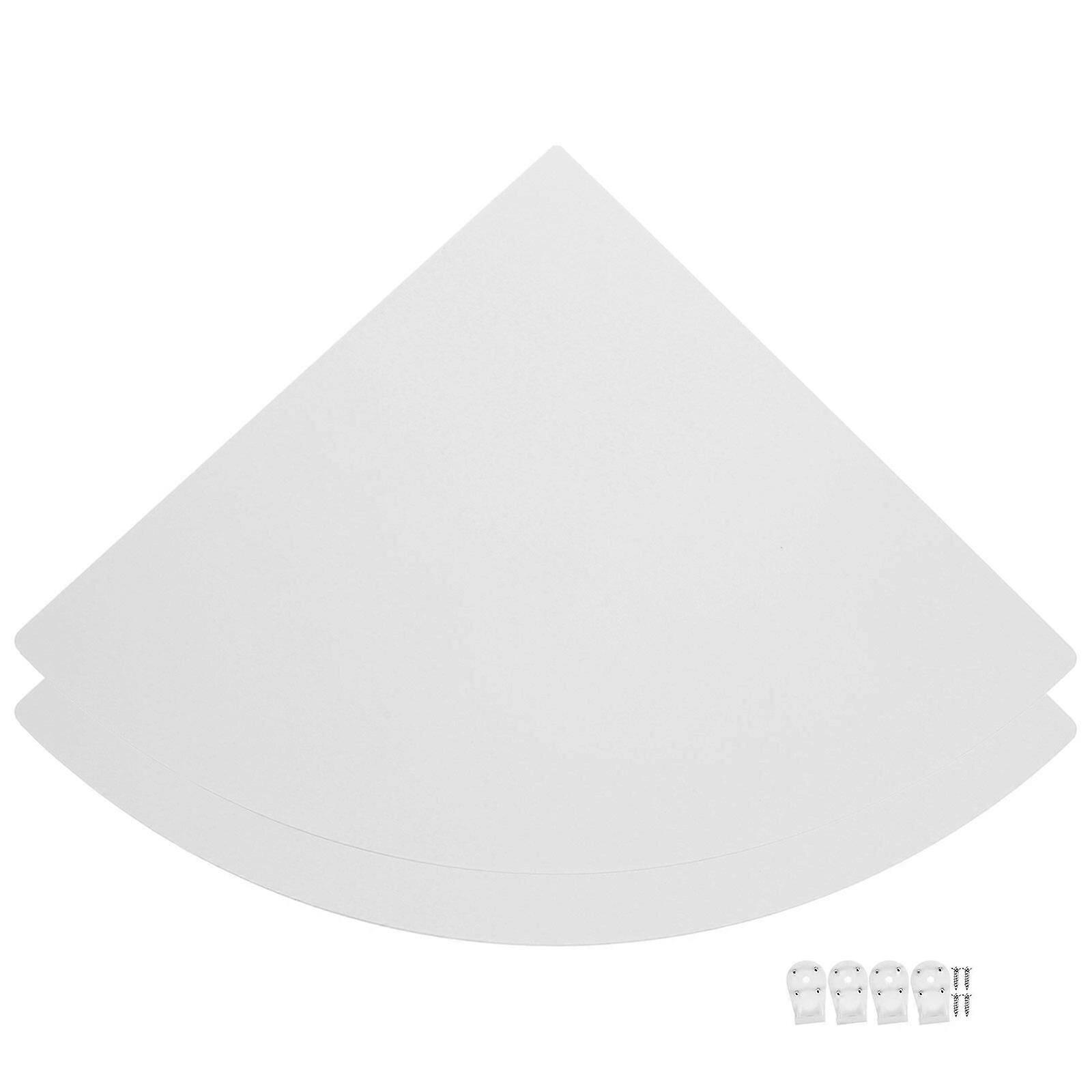 2pcs Floating Corner Shelf Wall Mounted Storage Board Hanging Storage Shelves