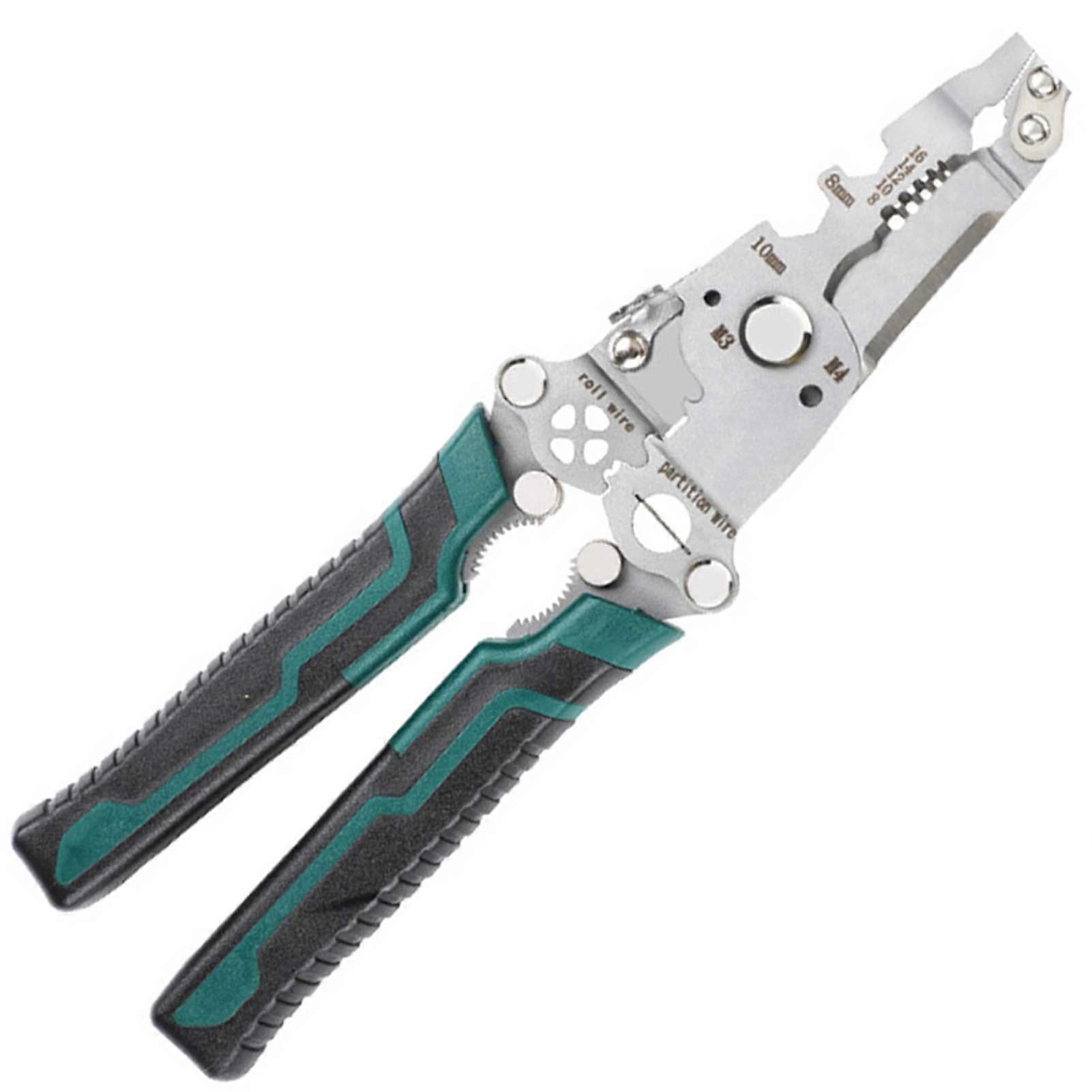 18 in 1 Wire Stripper Crimper Pliers Foldable Multi-functional Cable Cutter for Electricians Tool