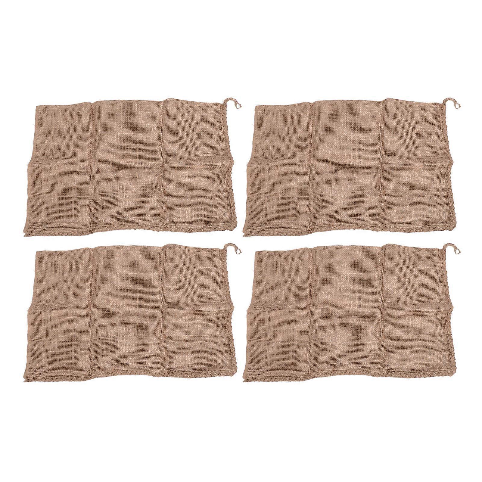 4pcs Burlap Potato Sack Bags Reusable Potato Sack Race Bags for Kids Outdoor Playground Games