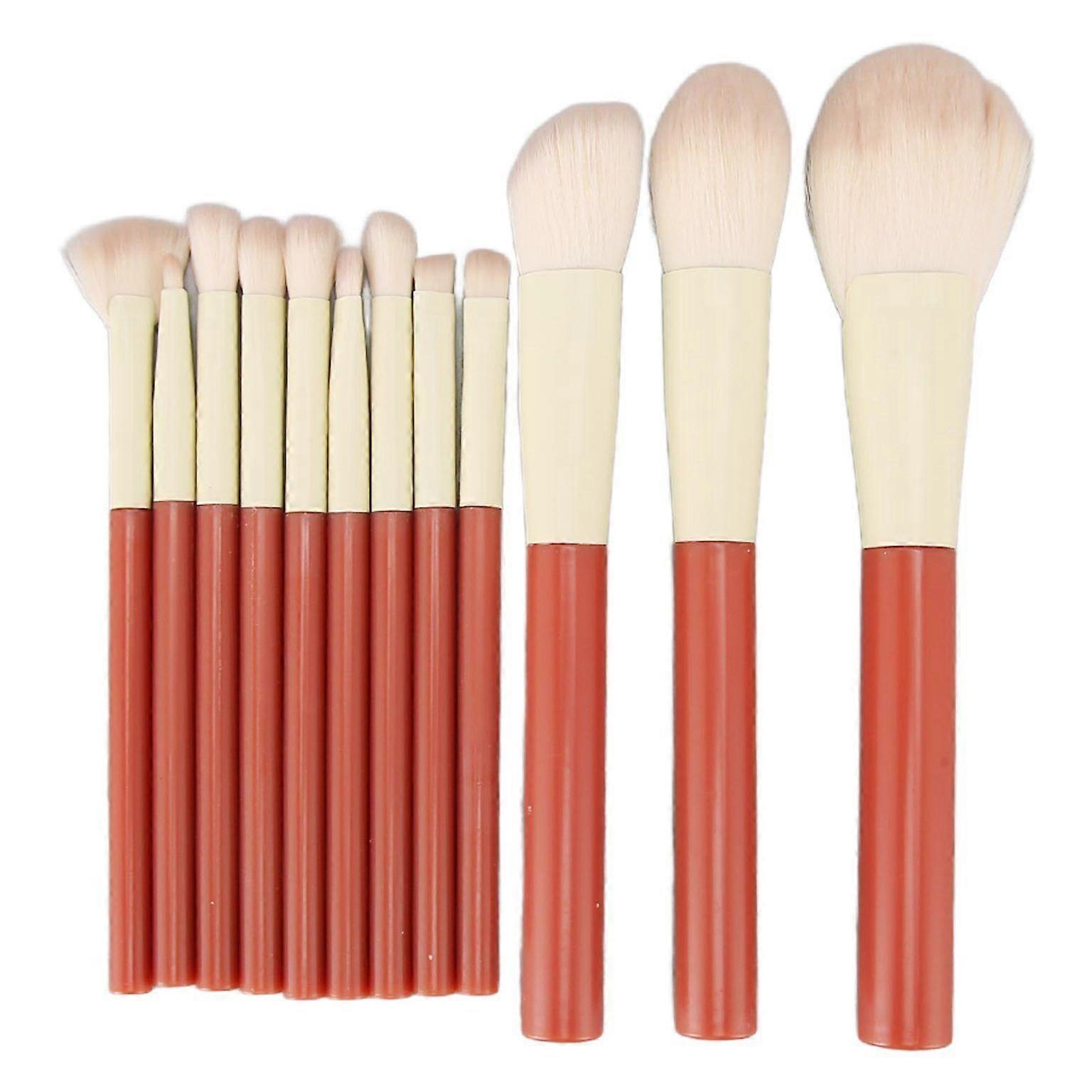 12-Piece Makeup Brush Set - Portable, Soft Bristles with Fine Workmanship
