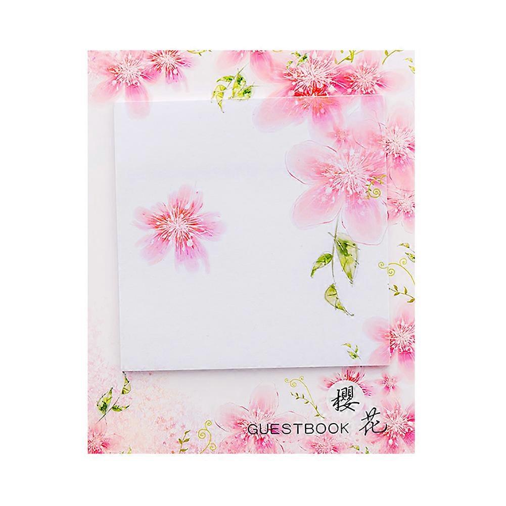 30 Sheets Lovely Sakura Notepad Oriental Cherry Sticky(Flourishing Falling Sakura)