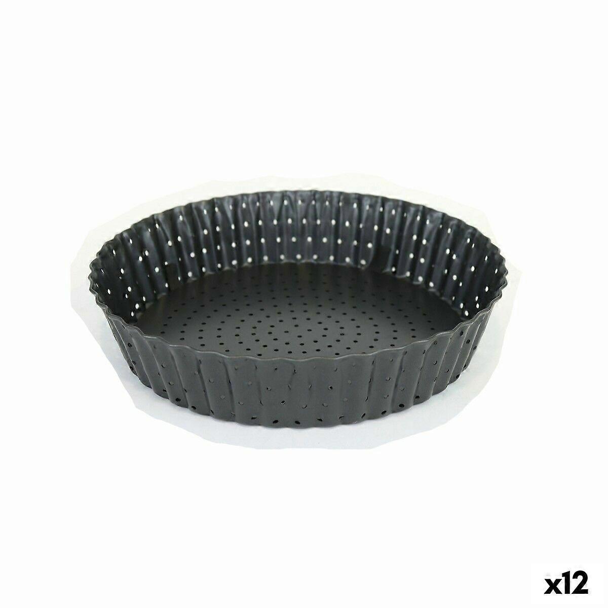 Kuchenform Quttin 20 x 5 cm gebohrt abnehmbar (12 Stück)