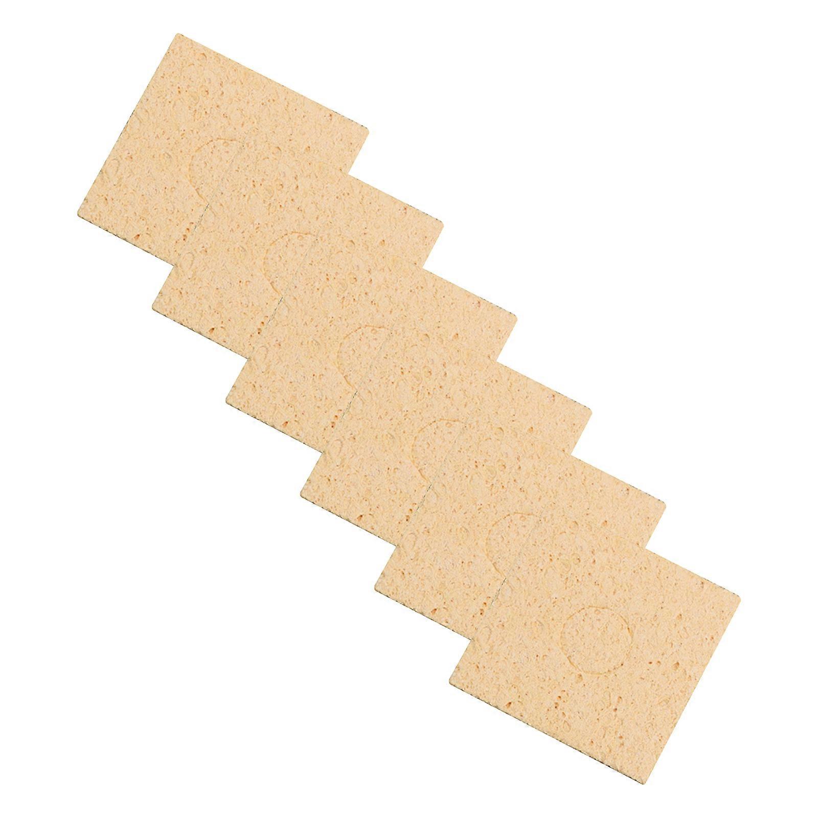 50pcs Soldering Iron Tip Cleaning Sponge Pads Eletric Welding High Temperature Resistant Compressed Sponges Accessories