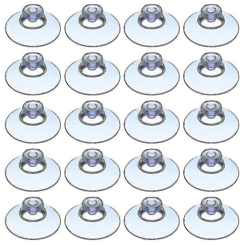 100pcs Transparent Suction Cups, Plastic Suction Cups, Pads Without Hooks For Outdoor, Kitchen,bath