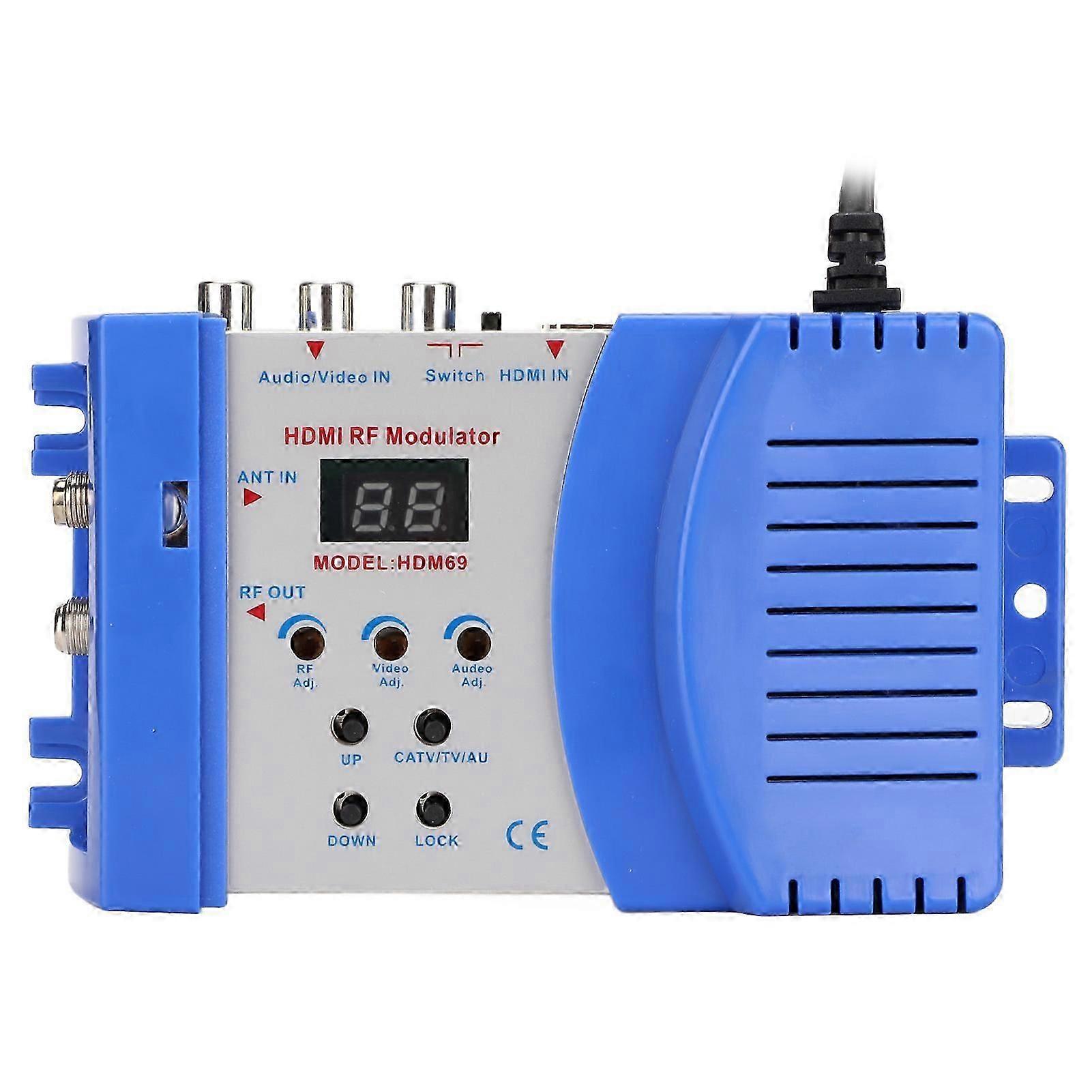 Hd Modulator Pal Ntsc Format Drive Free Hd Multimedia Interface Av To Rf Converter For Home Tv 90240vus Plug