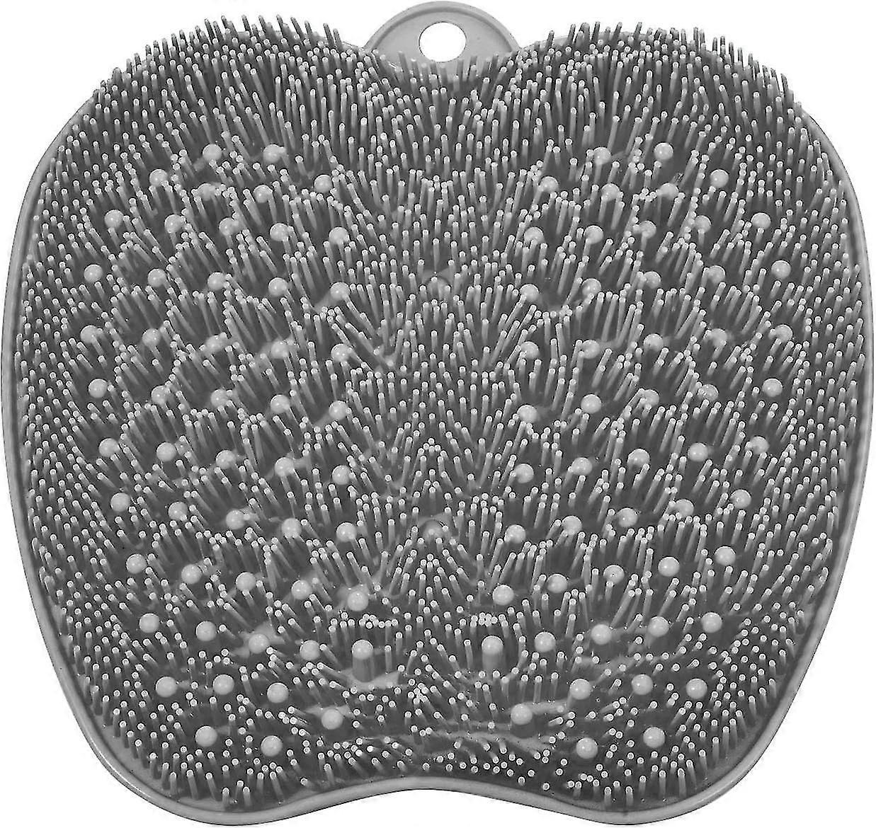 Larger Shower Foot Scrubber Mat With Non-slip Suction Cups- Cleans, Smooths, Exfoliates & Massages Your Feet Without Bending, Improve Foot Circulation