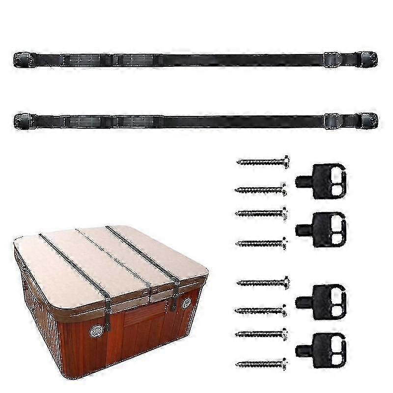 Hot Tub Cover Straps Spa Secure Belt Heavy Duty Universal Adjustable Fixing For Most Square/round Tubs