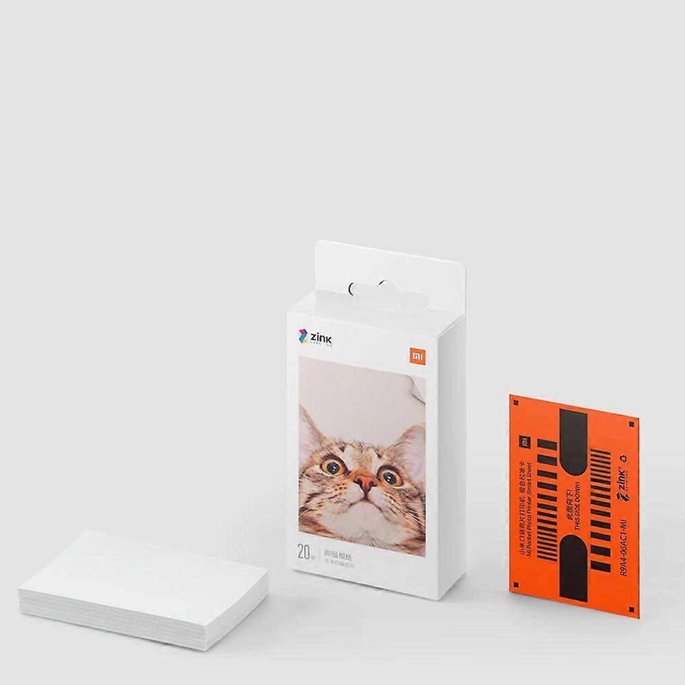 Xiaomi Pocket Printer Photo Paper 3 Inch Ink-Free Picture Paper for BT Pocket Printers Instant Dry Photo Paper with Adhesive Backing 50 Sheets