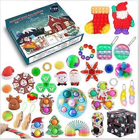 TG18537H1# Christmas Countdown Calendar Blind Box Children's Decompression Toy Lucky Box