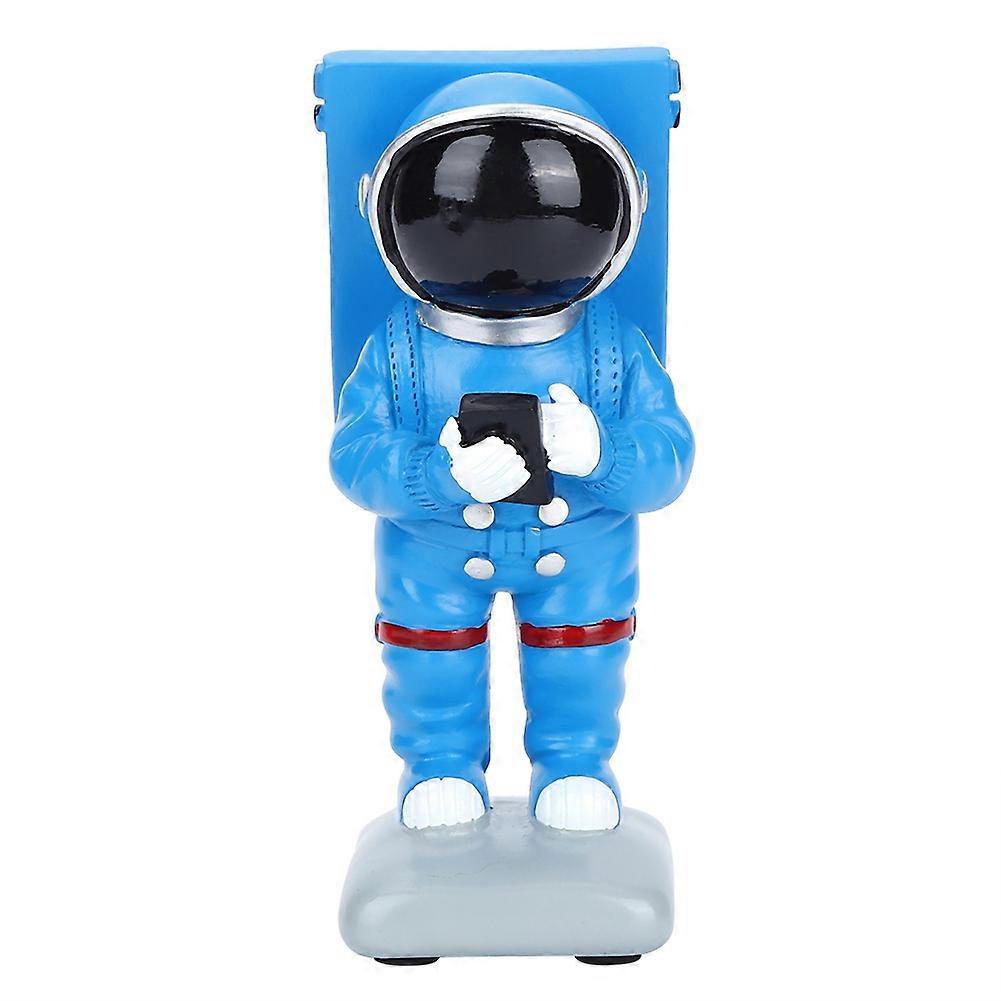 Resin Astronaut Shaped Mobile Phone Holder Desk Figurines For Home Decor Smartphone Stand Miniature Craft Ornament