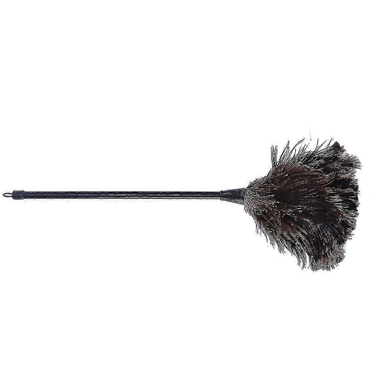 Ostrich Duster Feather Dusters with Long Plastic Handle Cleaning Brush tool