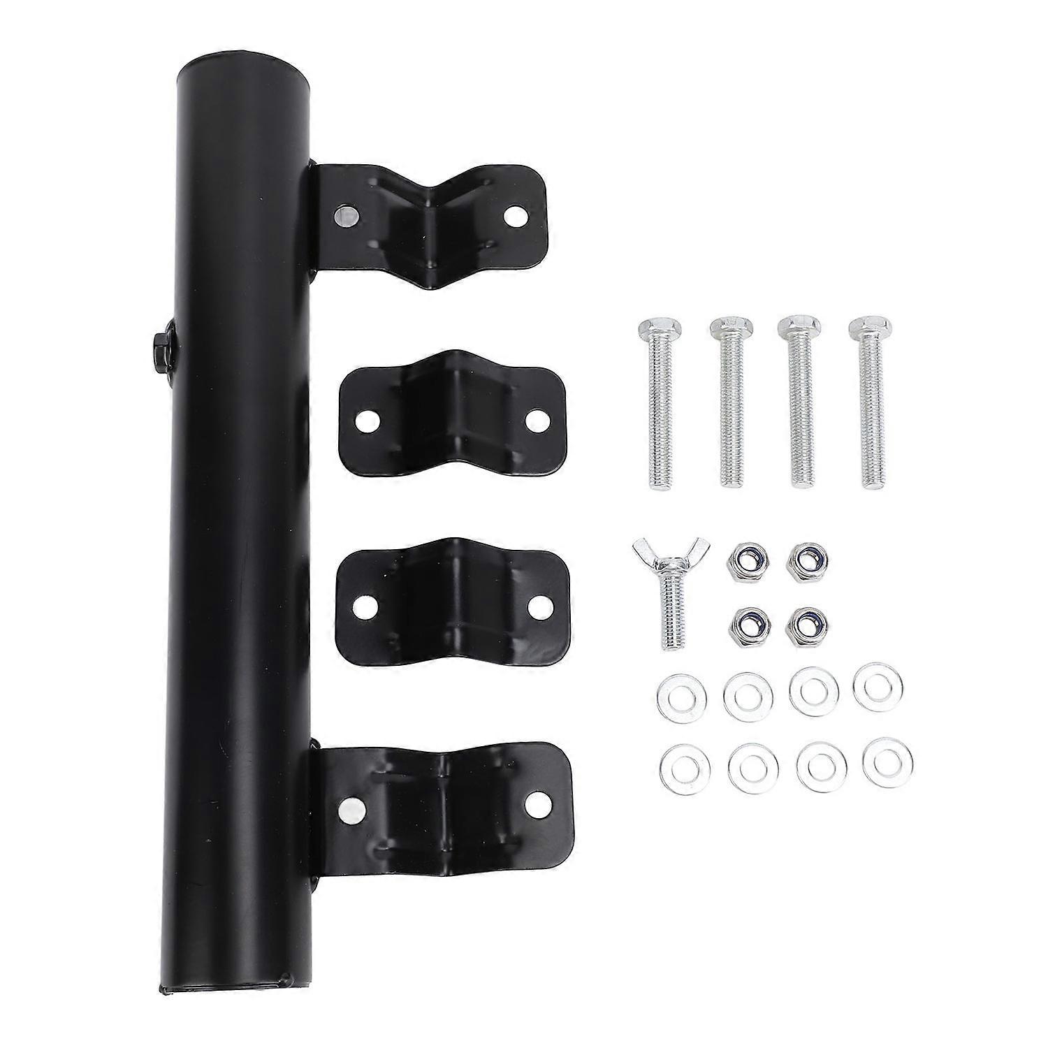 12 Inch RV Ladder Mounted Flagpole Holder Adjustable Heavy Duty RV Ladder Flag Pole Mount for Campin