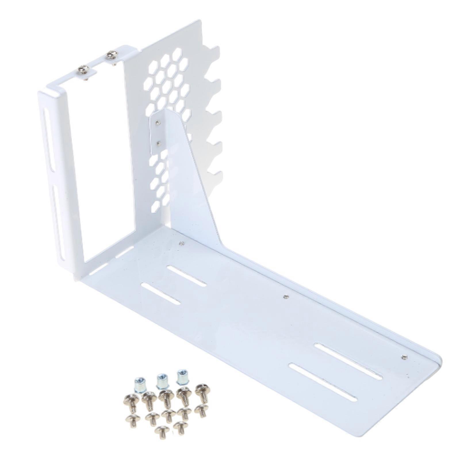 SXJ-B Enhanced Version GPU Angle Conversion Mount GPU Holder Widened Version for Desktop Computer Case White