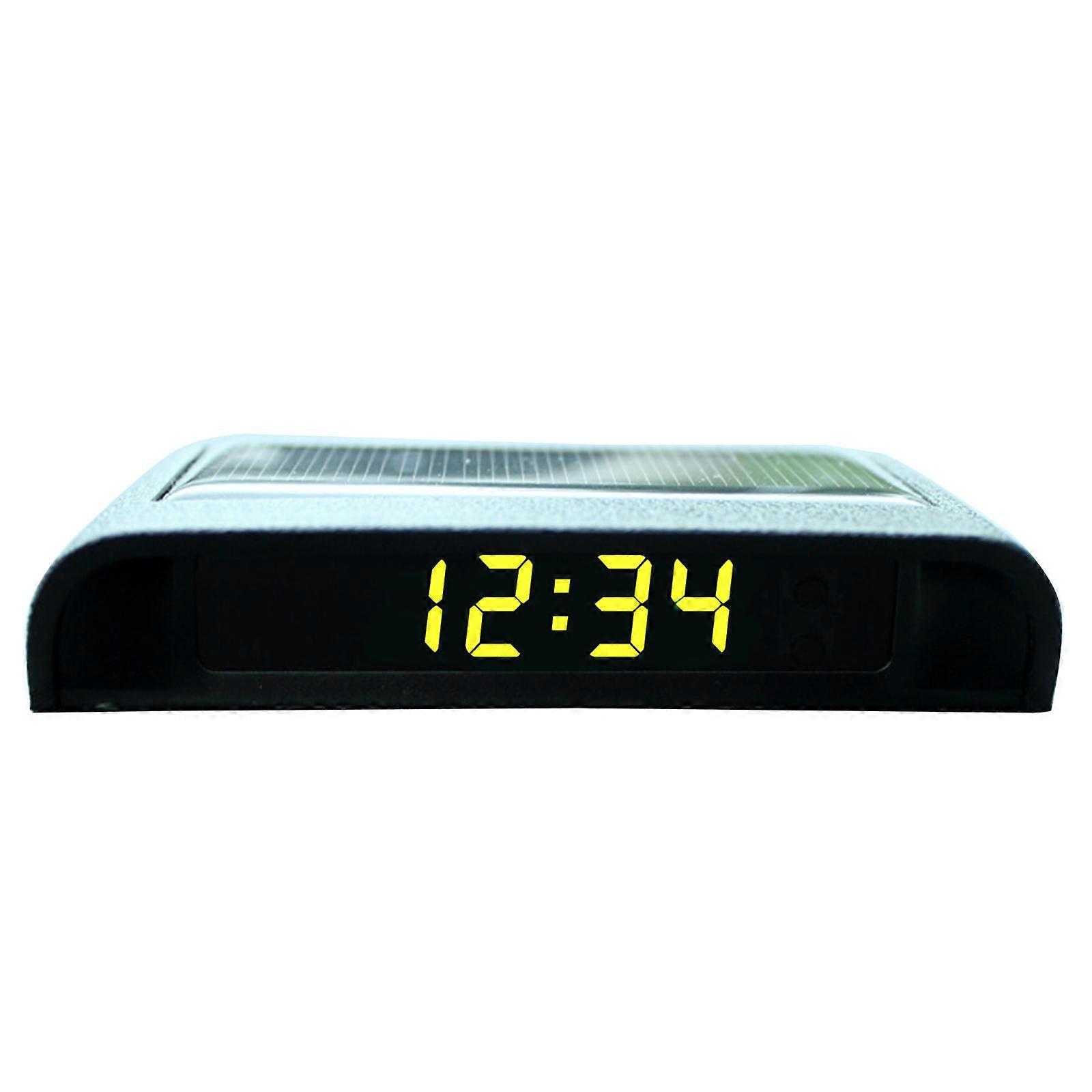 Environmentally Friendly Solar Car Clock with Nighttime Illumination Solar Charged Clock for Drives Who Travel at Night