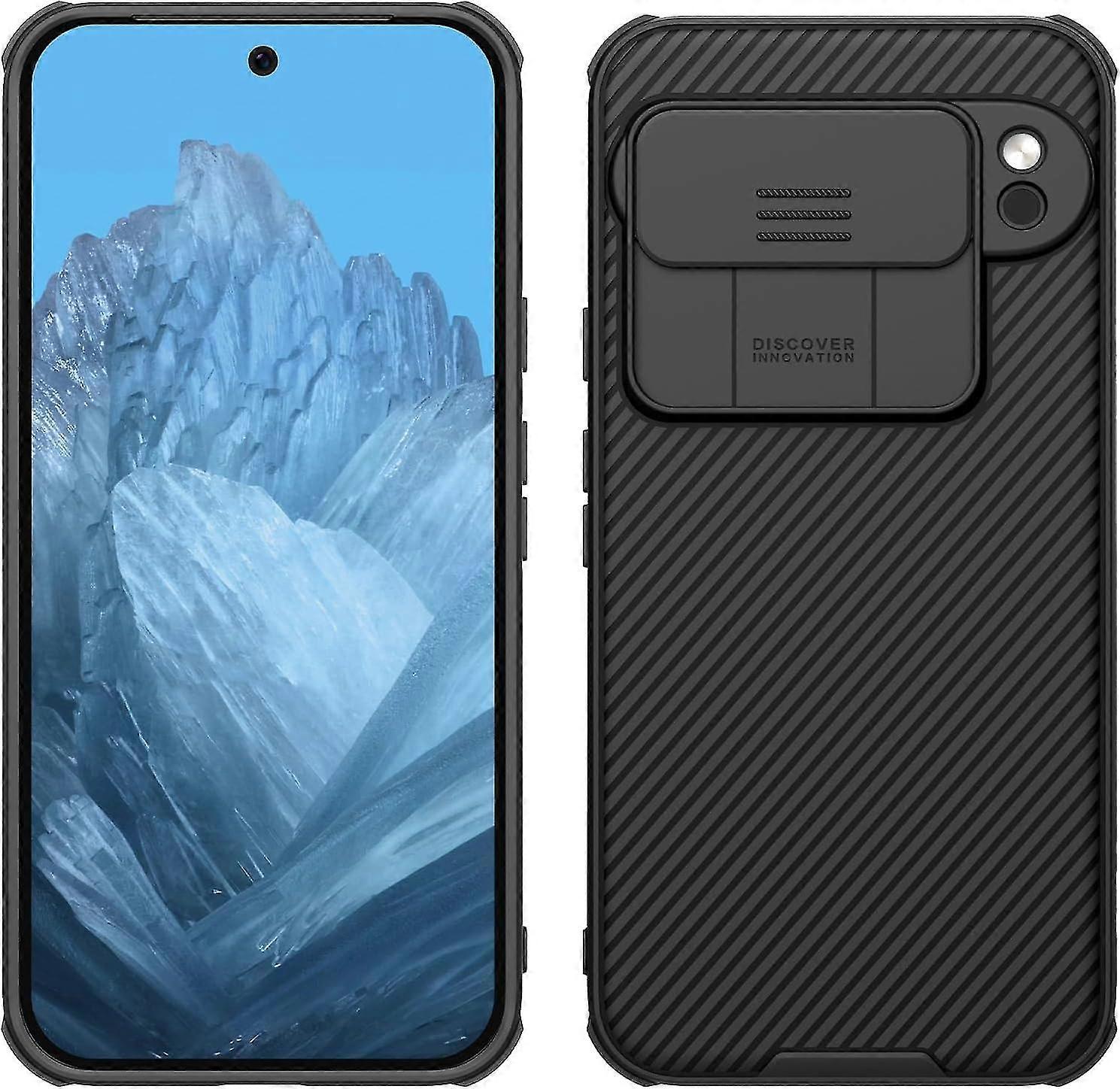 Google Pixel 9 Pro XL Case with Sliding Camera Cover, Slim Shockproof Non-Slip Protective Cover