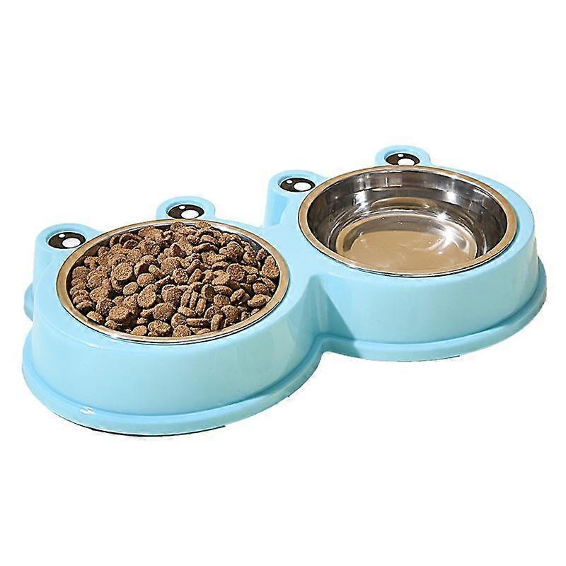 Pet Drinking Water Feeder Acceassories Pet Dish Bowl Dog Cat Puppy Feeding Supplies Stainless Steel Double Bowls Dog Food Unique