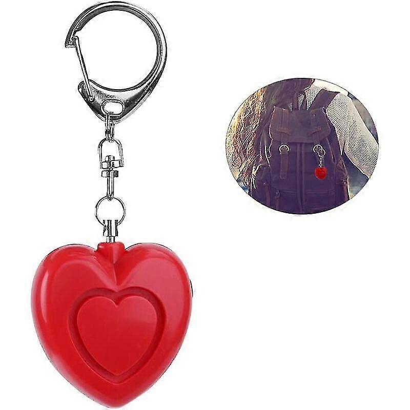 Heart Shaped Personal Emergency Alarm with Light Portable LED Alarm