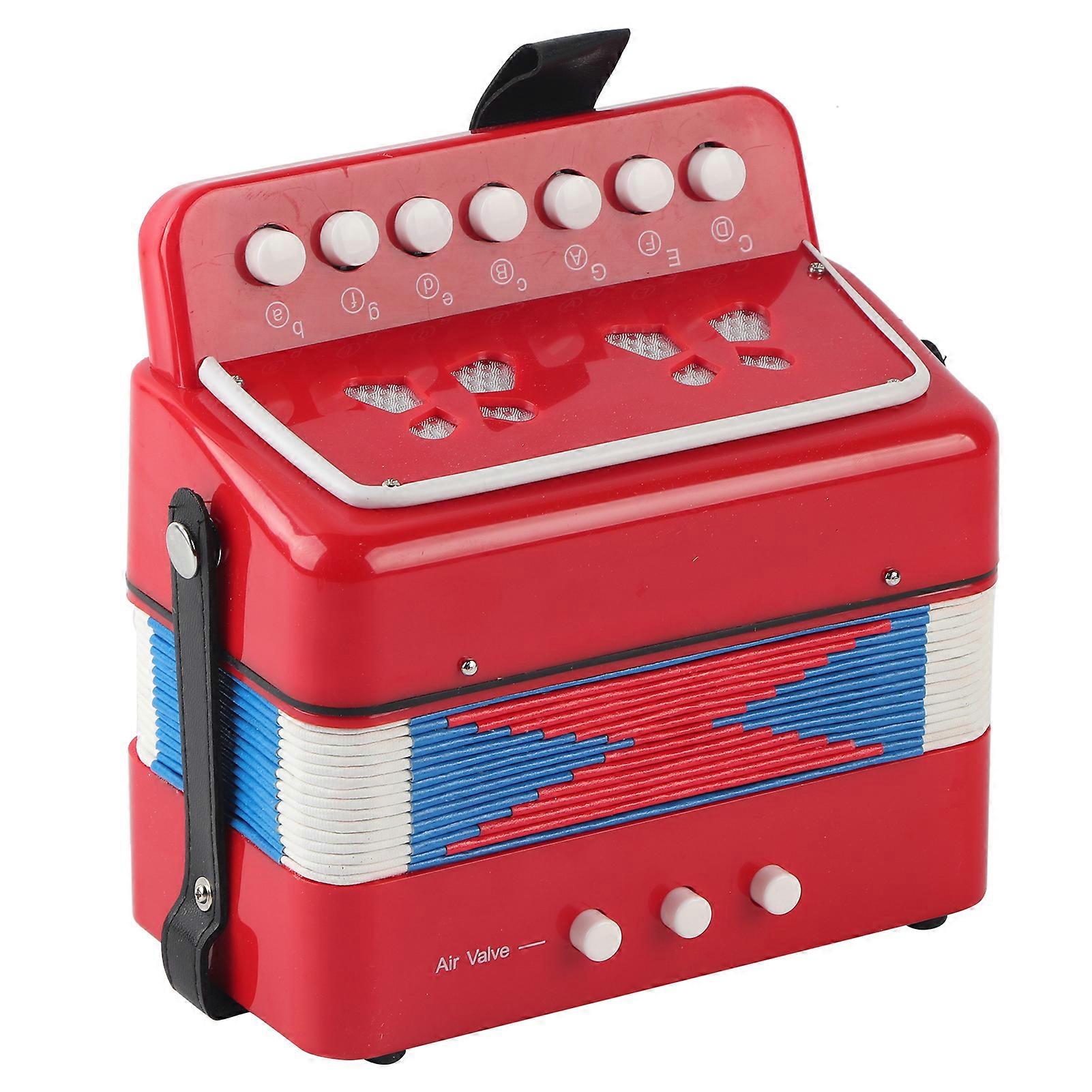 Fine Crafted Accordion, Sounds Like Real Thing Musical Instrument for Little Maestros, Portable Accordion with Secure Grip for Easy Playtime