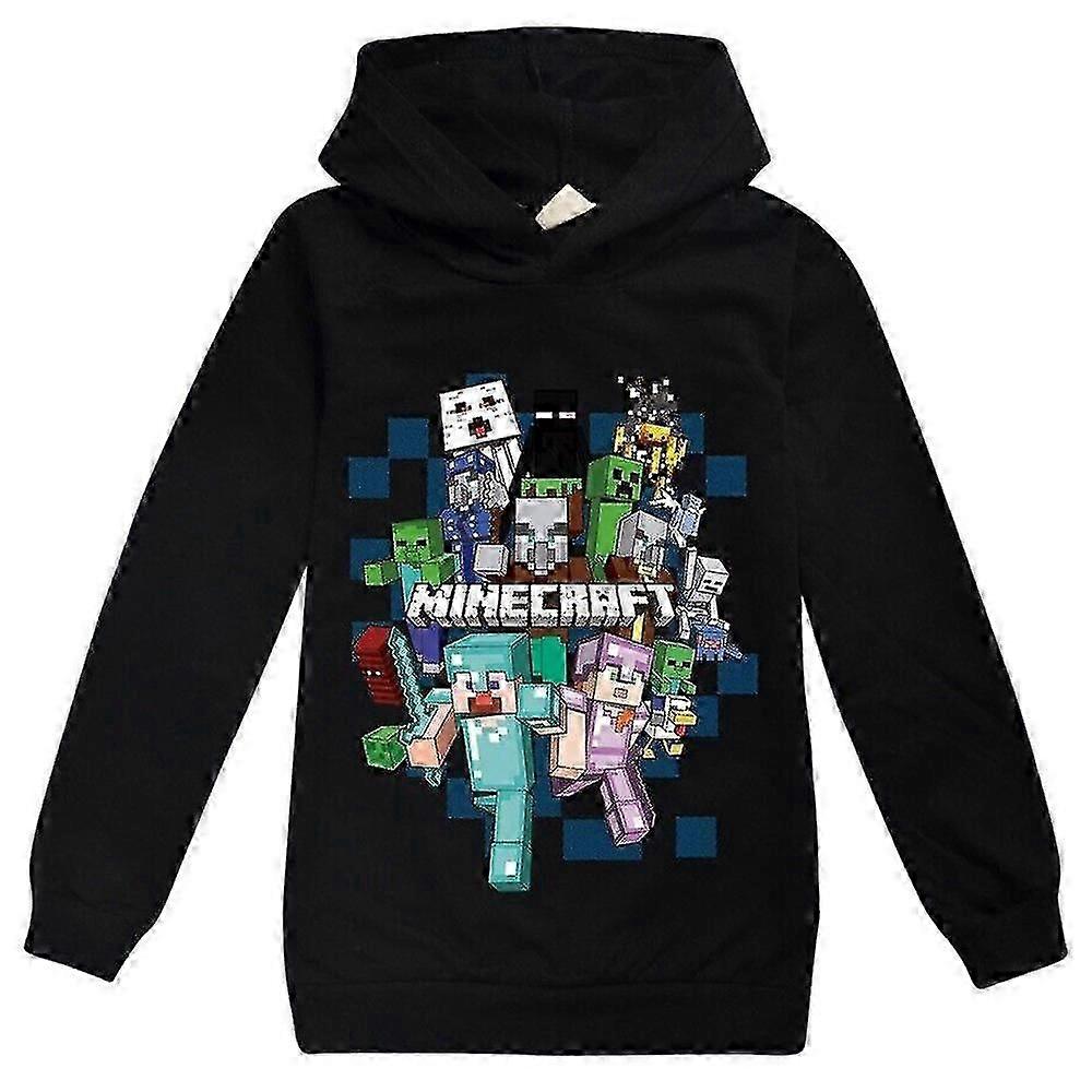 Minecraft hettegenser med hettegenser med barnetrykk