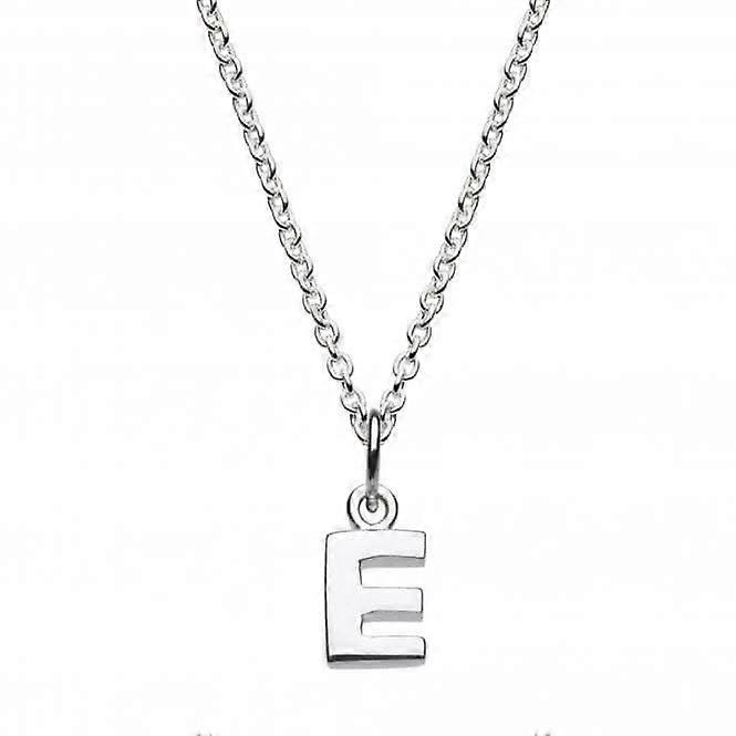 Dew Sterling Silver Dinky E Initial Pendant 9092HPE
