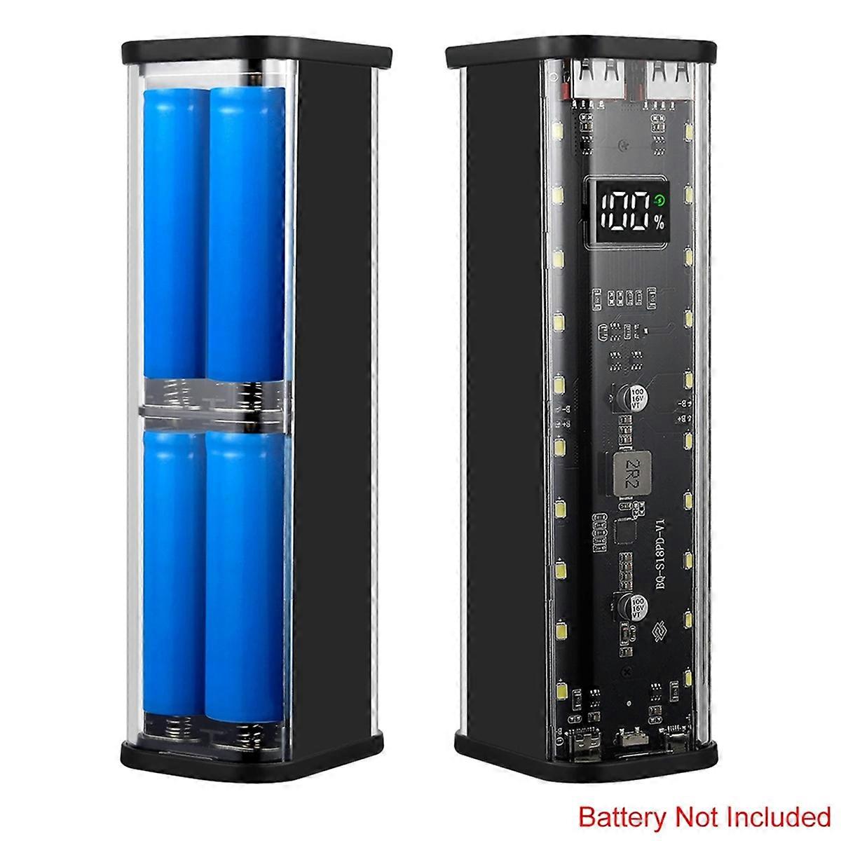 8 Slots 18650 DIY Power Bank Case Orange