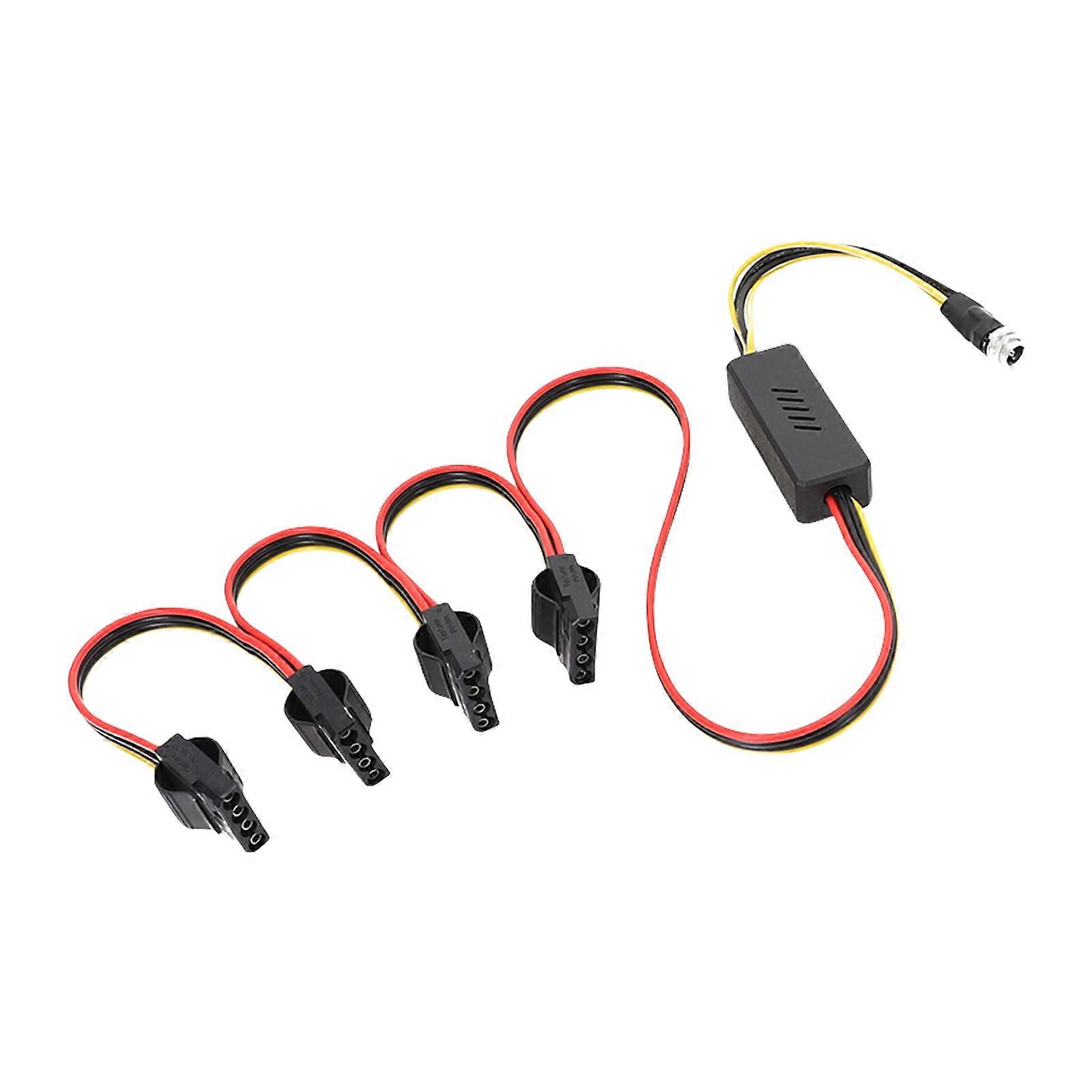 5525 To Molex 4Pin Hard Drive Cord 12V To 5V Step Down Hard Disk Power Adapter Converters Cable for Hard Drive Disk HDD