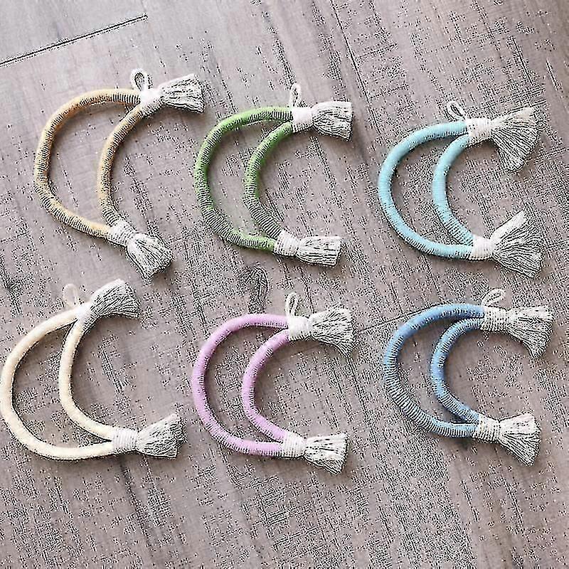 Wall Hanging Decor Aesthetic Handcrafted Cotton Rope Moon Shaped ...