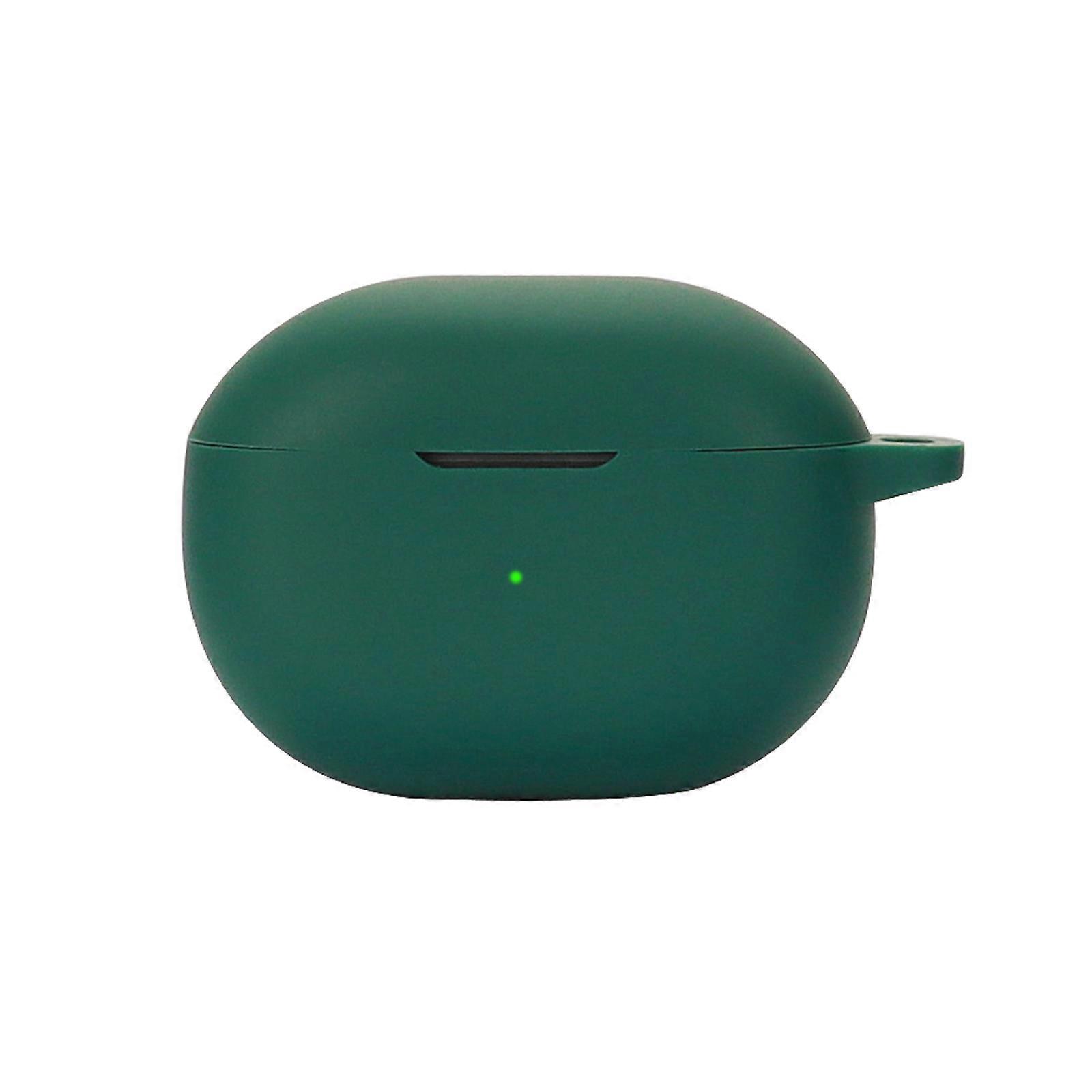 Protective Carrying Case-Shockproof Suitable for SoundPEATS Mini Earset Dustproof Protector Washable Charging Box Sleeve  dark green