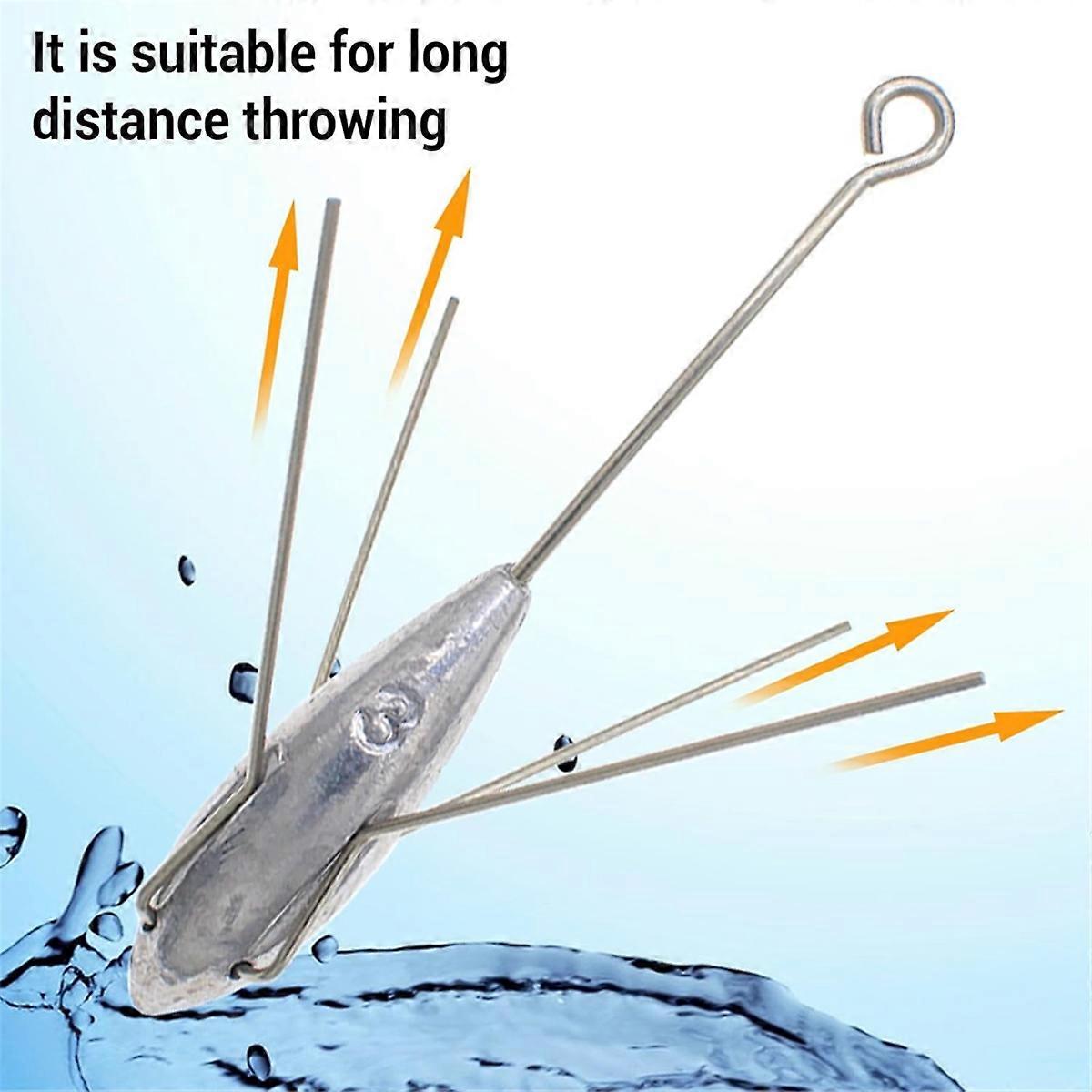 Lot de 5 plombs de pêche Spoutnik à longue queue, 113 g | FR