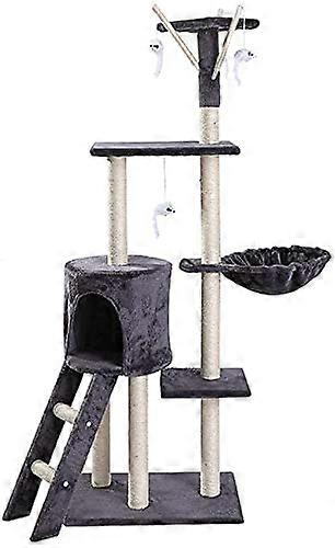 Multi-Layer Large Cat Tree Activity Play Center Villa