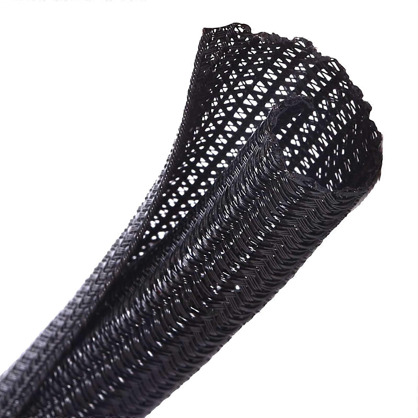 25ft 1 Inch Cord Protector Tubing Cable Sleeve Split Sleeving for USB Power Audio Video Cables - Cat Chew Resistant WTB