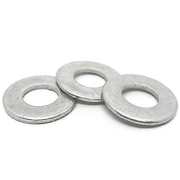 (100 Pieces) 1/4' Stainless Steel Flat Washers