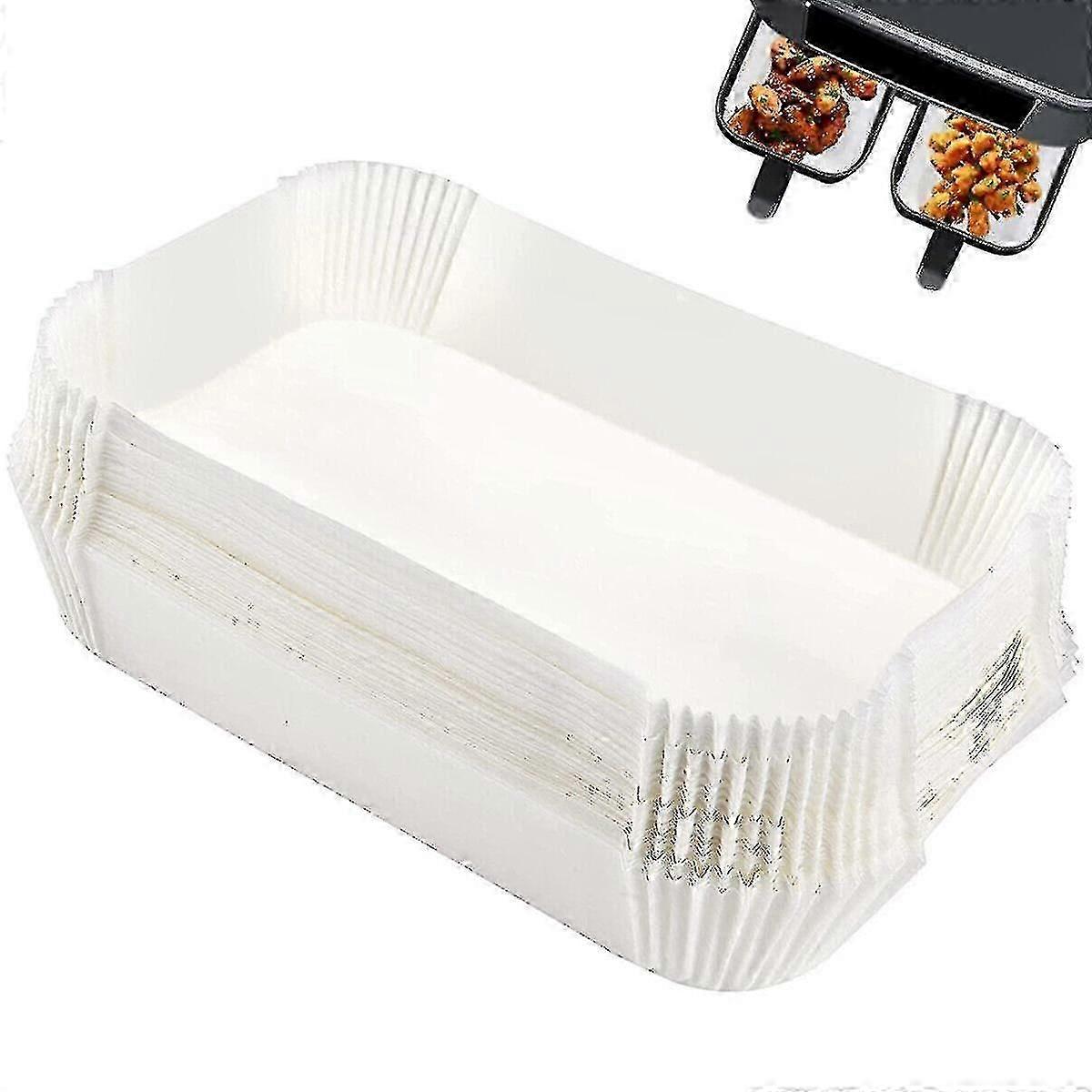 100 stücke Air Friteuse Liner Nicht Stick Papier Trays Pergament Dampfer Matte Für Ninja