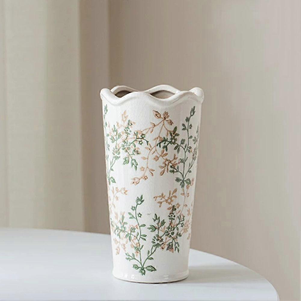 Retro Ceramic Vase Flower Vase for Home Decoration Table Decoration Pastoral